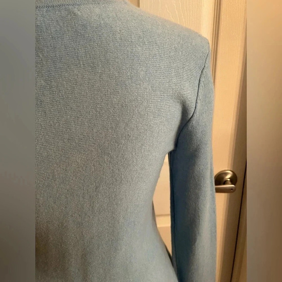 Antonio Melani 100% Cashmere Peplum sweater blue size small - Picture 12 of 15